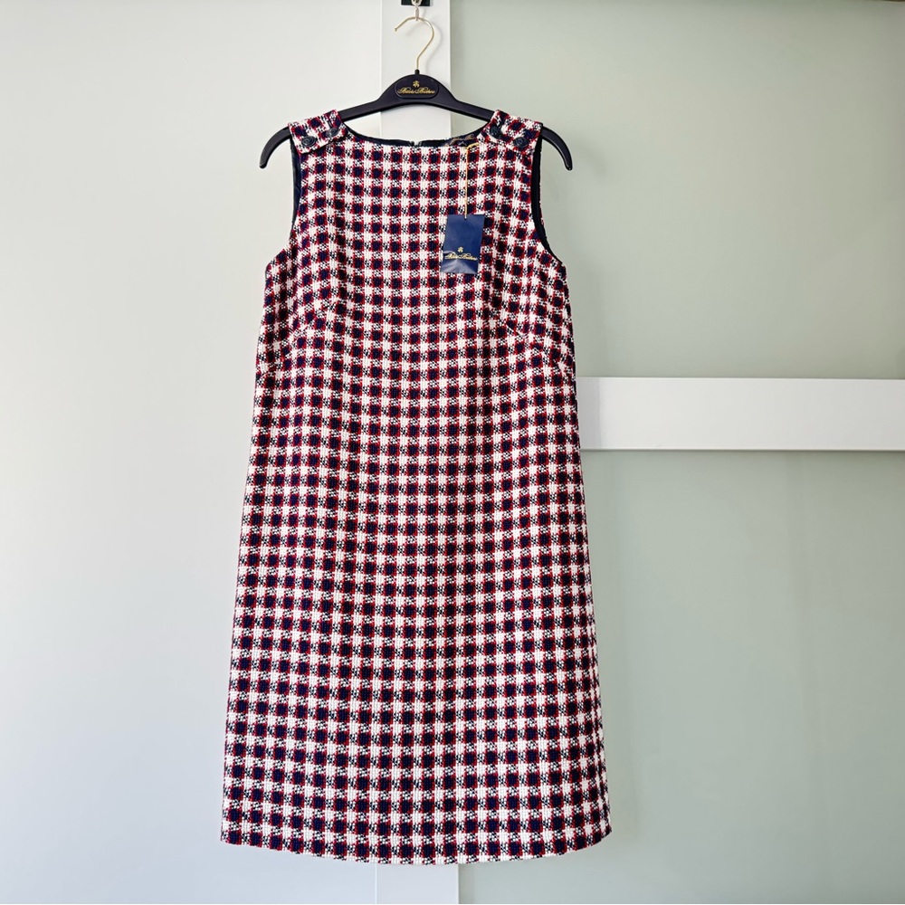 Brooks Brothers Cotton Blend Boucle Shift Dress